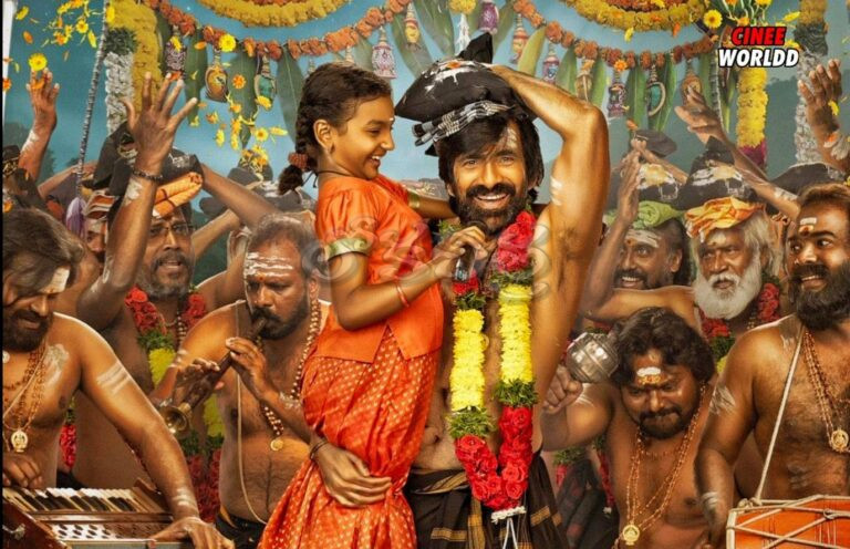 A group of people celebrating with traditional attire, featuring a man with a child on his shoulders surrounded by musicians and dancers.